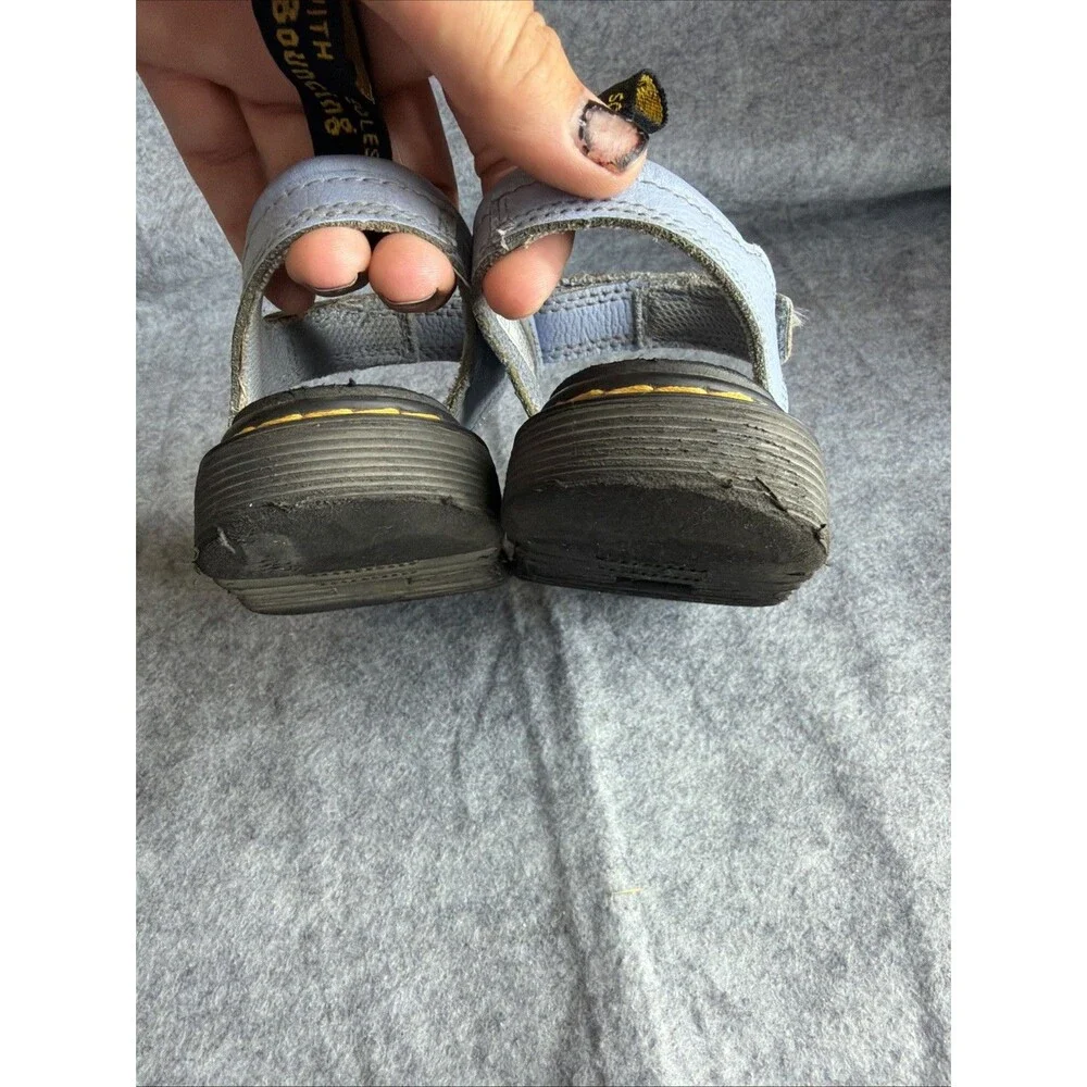 Dr. Martens Air Wair Blue Leather Sandal Youth Size 13 US/ EU 31 Klaire J